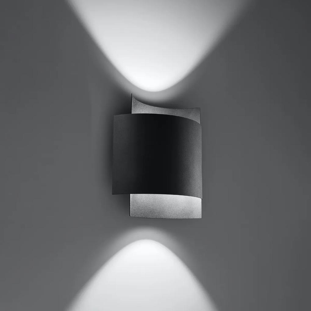 Sollux Lighting Nástenné svietidlo IMPACT čierne