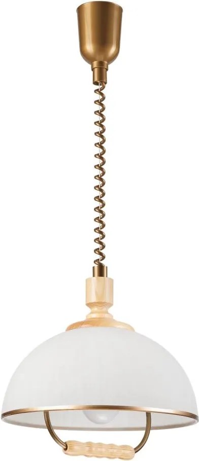 Sťahovací luster RAMONA 1xE27/60W/230V béžová/svetlohnedá