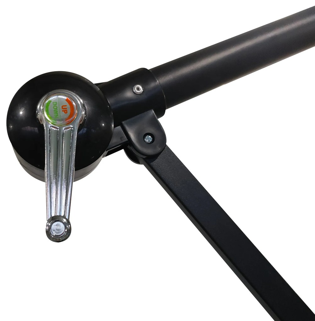 Záhradný slnečník Houseland Tynex 300 cm tmavosivý