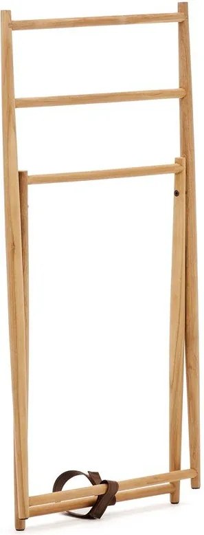 Nemý sluha z teakového dreva v prírodnej farbe Roxana – Kave Home