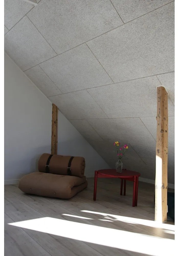 Rozkladacie kreslo so svetlobéžovým poťahom Karup Design Buckle Up Natural