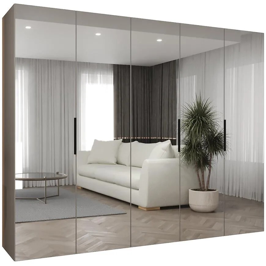 Skriňa Marbella III 250 kašmír/čierna