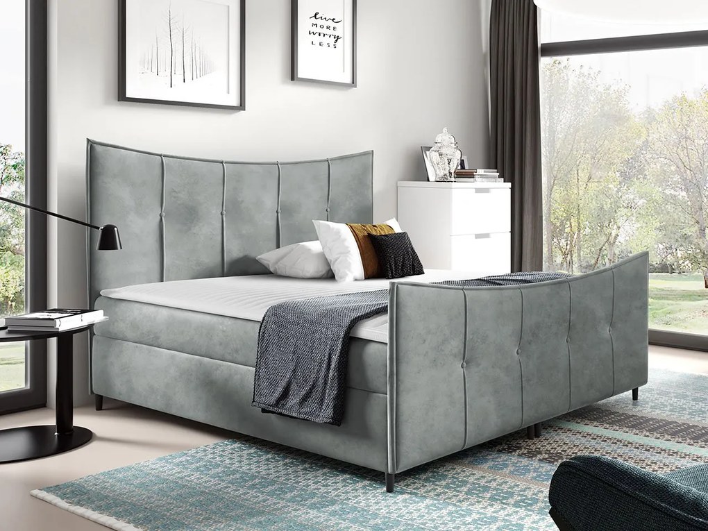 Kontinentálna posteľ Wacjo Lux, Rozmer postele: 200x200, Dostupné poťahy: Fresh 14