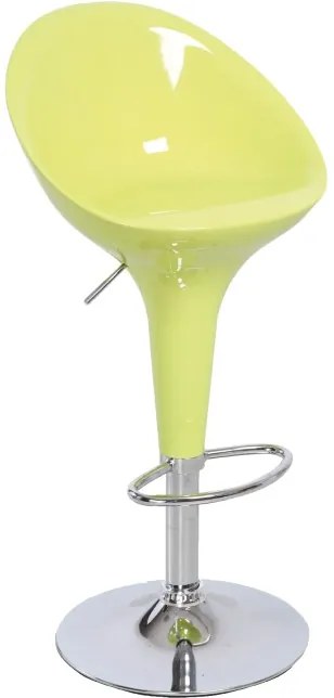 KONDELA Alba HC-169 New barová stolička chrómová / zelená