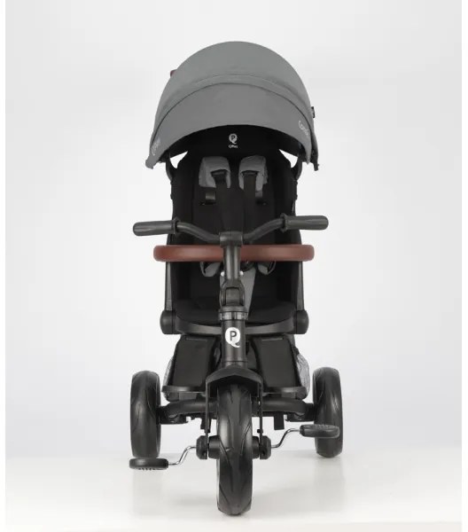 QPlay - Detská trojkolka 7 v 1 COMFO MAX sivá