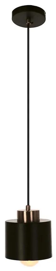 Luster na lanku OLENA 1xE27/60W/230V čierna