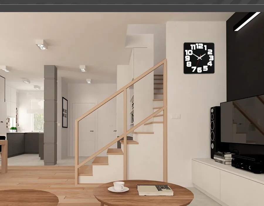 Moderné nástenné hodiny LOGIC