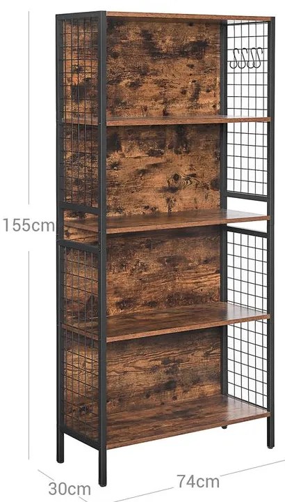 Knižnica 4-poschodová VASAGLE LBC023B01