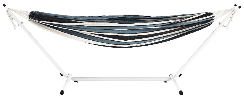 Hojdacia sieť Kabuki Double 220x160 cm - vzor modrý pásik