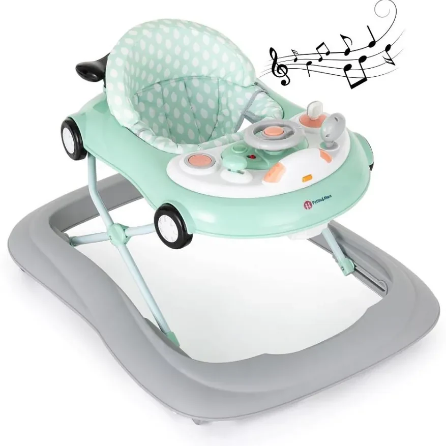 Petite&Mars PETITE&amp;MARS - Detské chodítko s melódiou CABRIO 2xAA mint AG0210