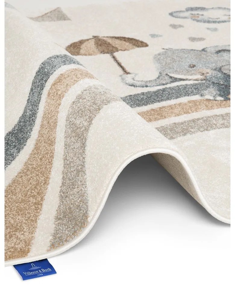 Krémový detský koberec 120x170 cm Walk like an Elephant Rainy Party – Villeroy&Boch
