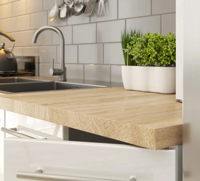 Spodná kuchynská skrinka s doskou OLIWIA S60 3SZ biela, lesk