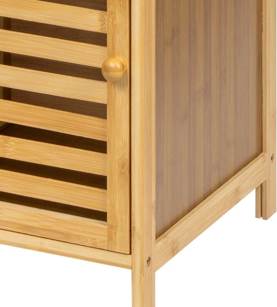 Bambusový kúpeľňový regál v prírodnej farbe 35x140 cm Auren – Bonami Essentials