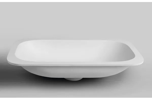 Sapho - Zapustené umývadlo ROCKSTONE 67x35,5 cm matná biela