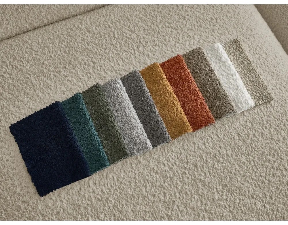 Béžové kreslo z textílie bouclé Tina – Bobochic Paris