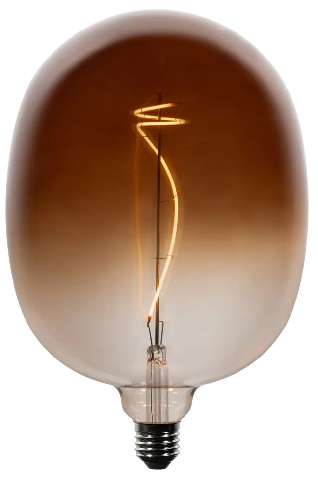 Sada 5 stmievateľných LED žiaroviek E27 G170 hnedá 4,9W 130 lm 1800K