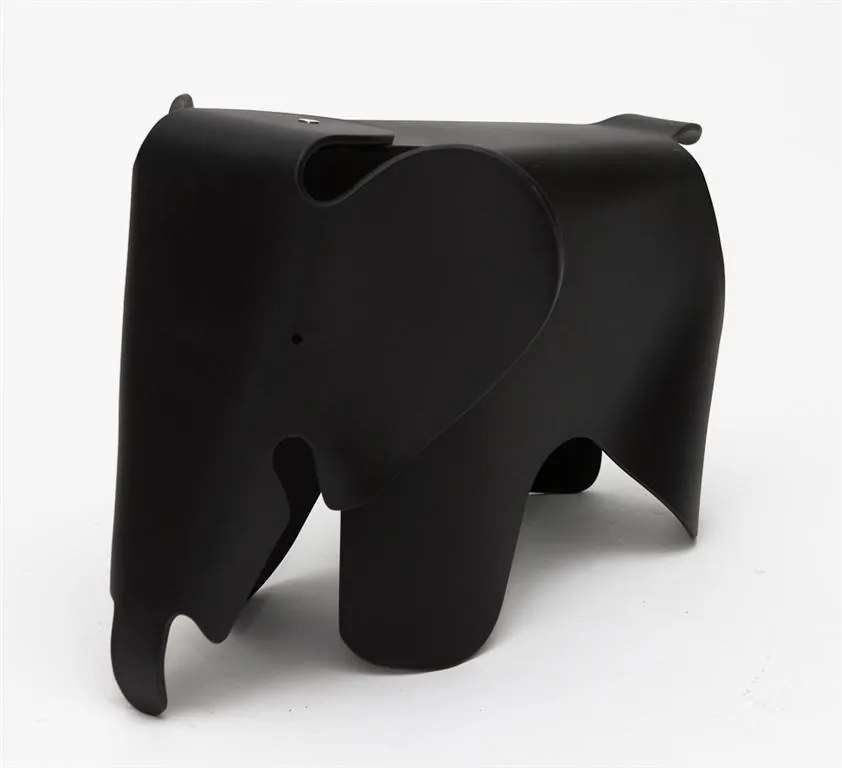 Stolička pre deti Slon, 64 cm, čierna