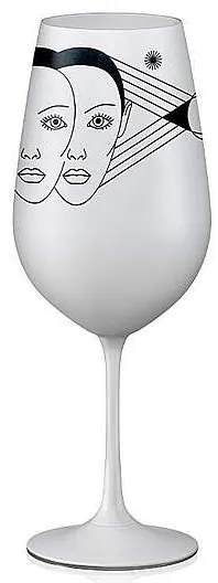 Crystalex pohár Zverokruhy Blíženci biela 550 ml