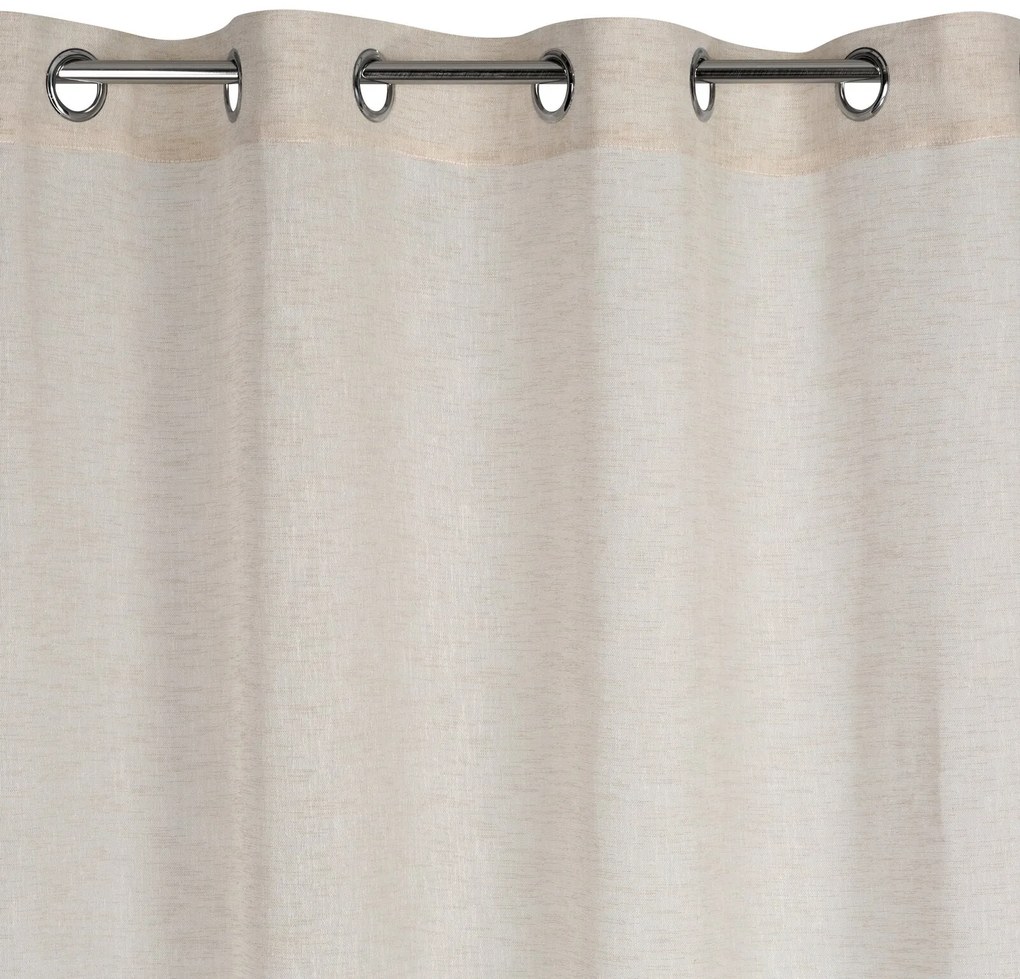 ZÁVES NA KRÚŽKOCH ANGELICA 140X250 CM BÉŽOVÁ