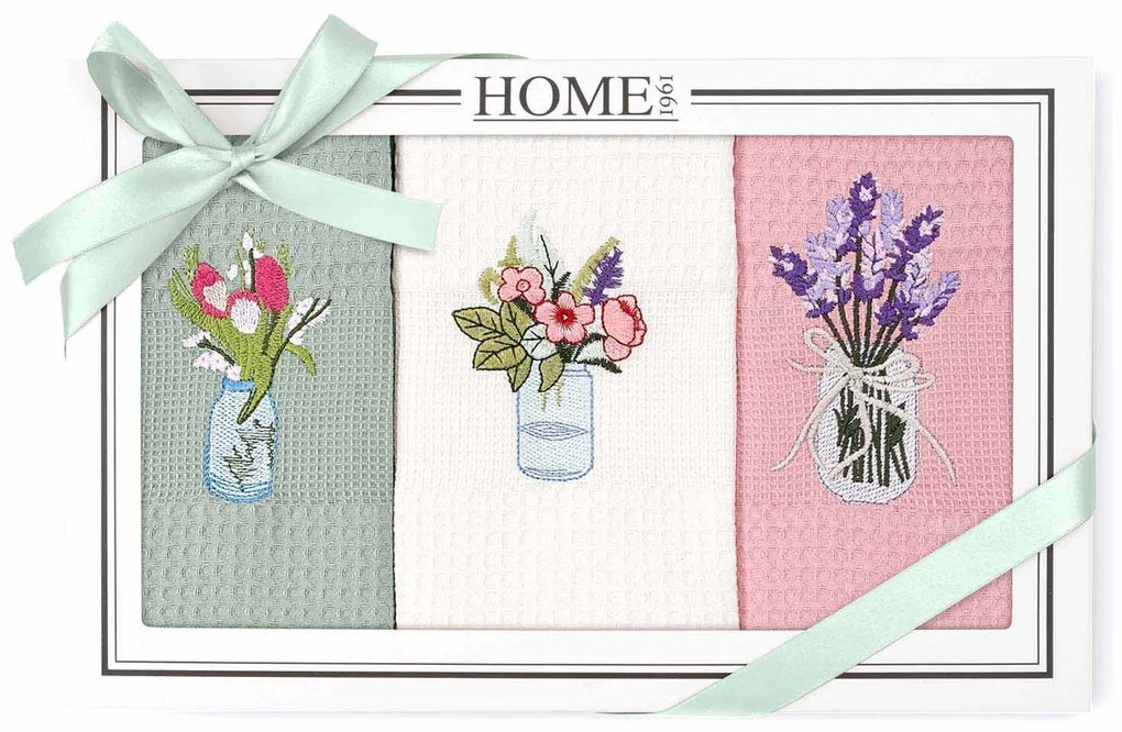 KUCHYNSKÉ UTIERKY HOME6 SADA 3 KS 50X70 CM VZOROVANÉ