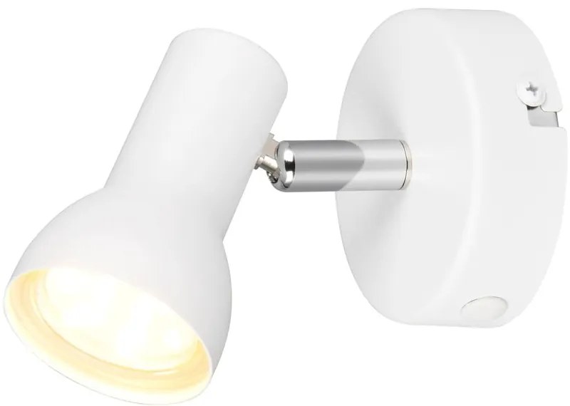 Biele bodové svietidlo ø 8 cm Cantar – Reality