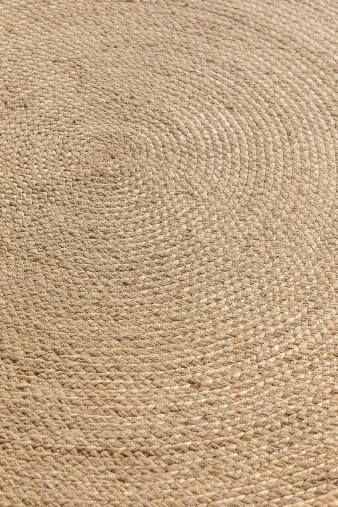 Hanse Home, Kusový koberec Jute Braided 106007 Ivory kruh, 140x140 (priemer) kruh, béžová, chodba / predsieň