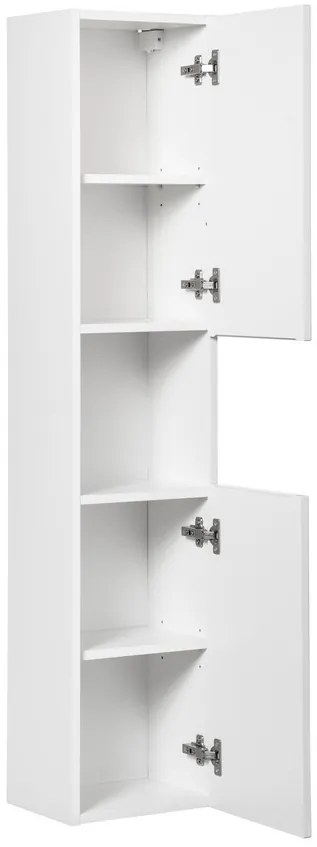 Kúpeľňová zostava Nova White s doskou a umývadlami 140 cm biela/dub evoke