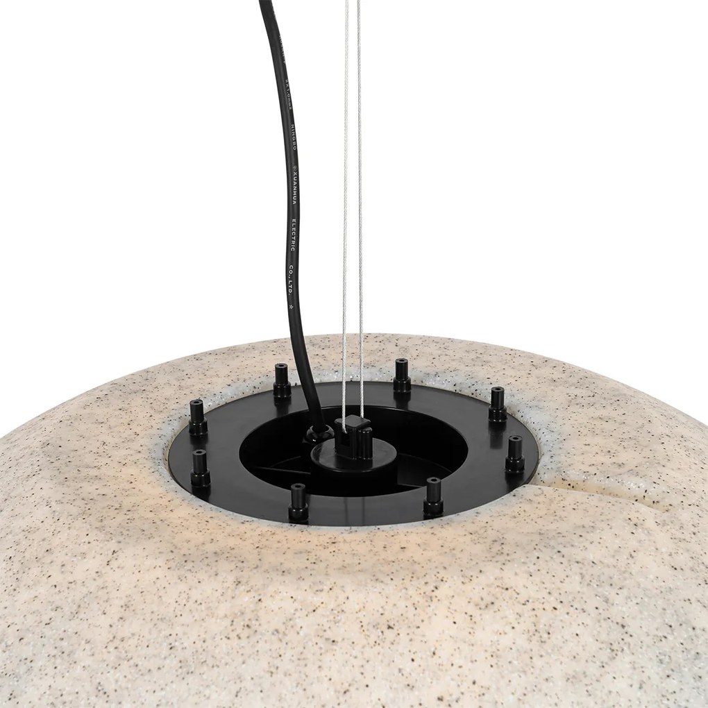 Moderná vonkajšia lampa sivá 77 cm IP65 - Nura