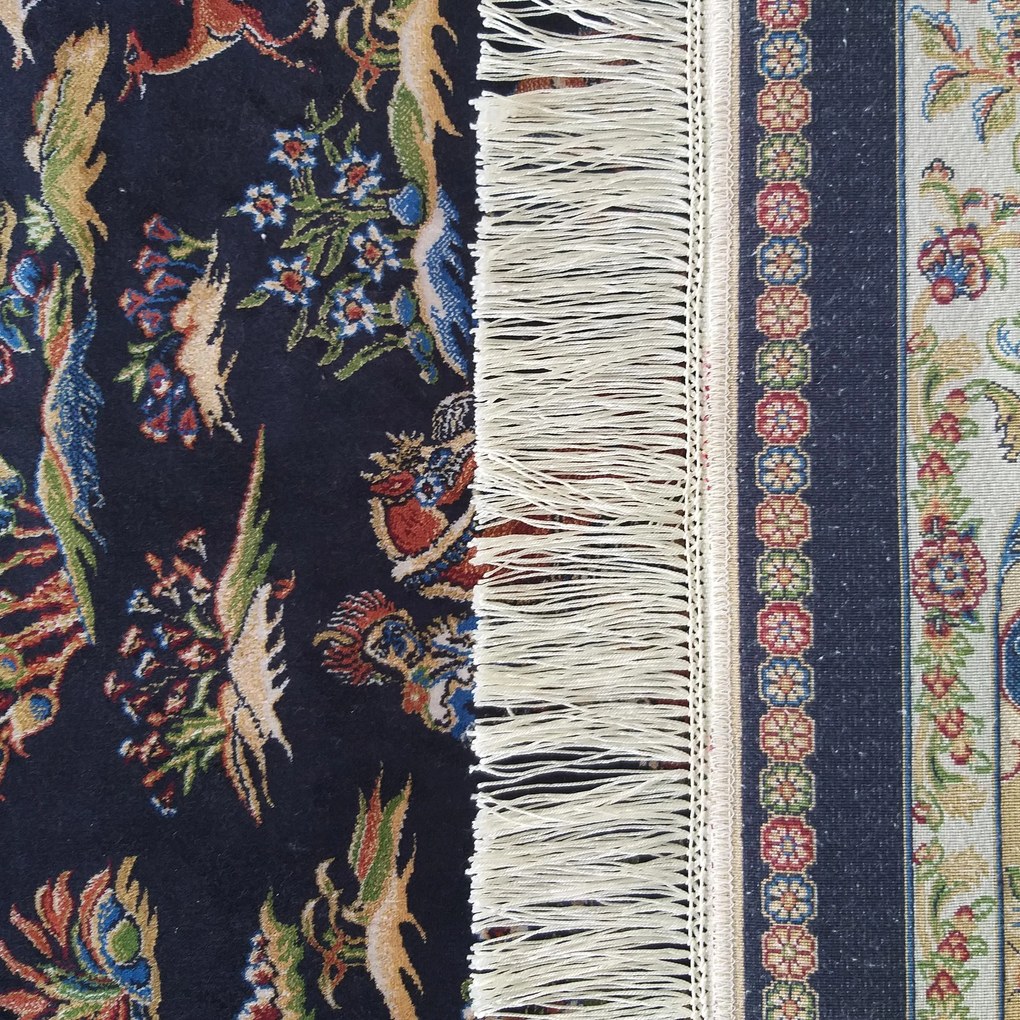 DY Exkluzívny koberec Qum Silk 10 Navy Rozmer: 200x300 cm