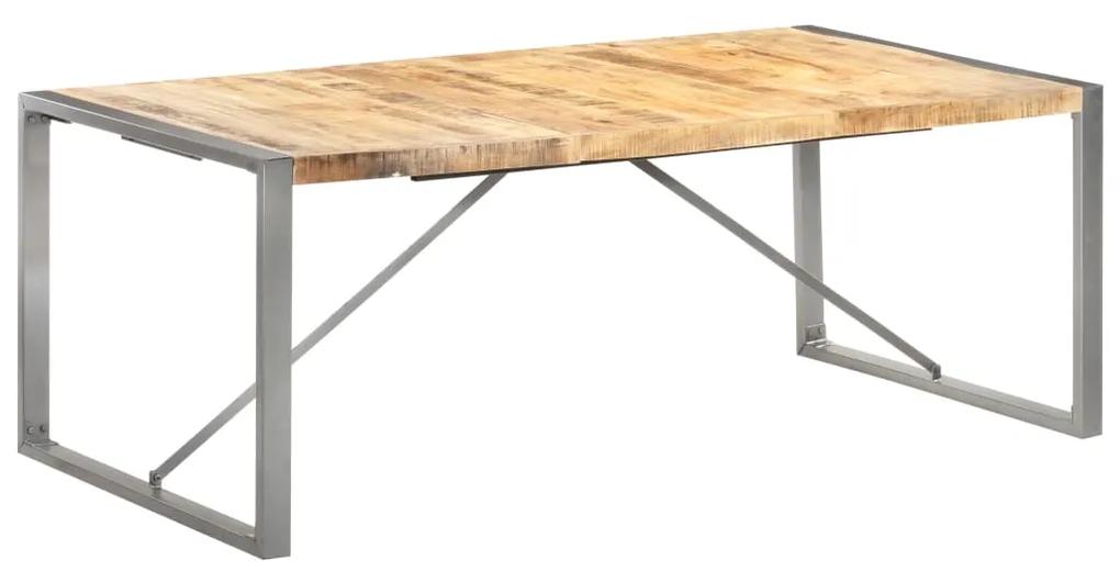 Jedálenský stôl 200x100x75 cm masívne surové mangovníkové drevo
