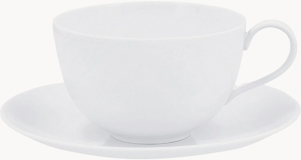 Ručne vyrobená porcelánová raňajková šálka's podšálkou Urbino