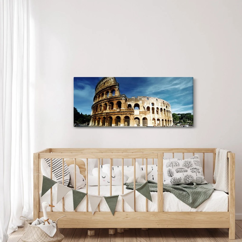 Obraz - Koloseum v Ríme, Taliansko (120x50 cm)