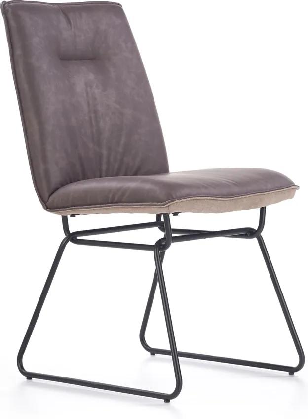 HALMAR K270 jedálenská stolička tmavosivá / svetlosivá