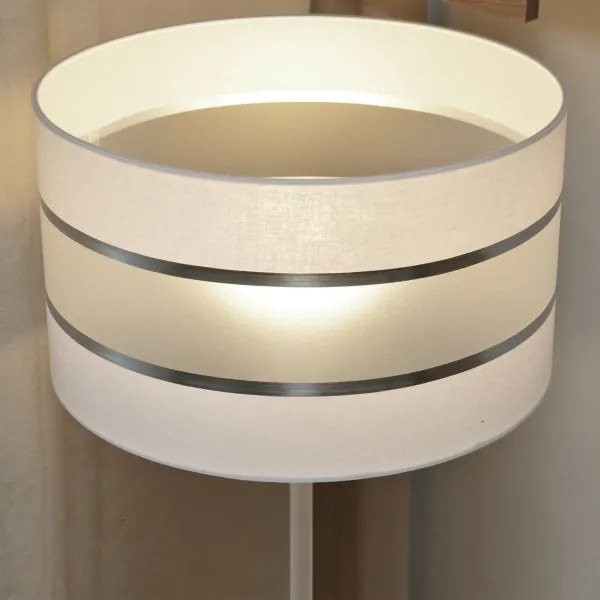 LED Stojacia lampa HELEN 1xE27/15W/230V biela