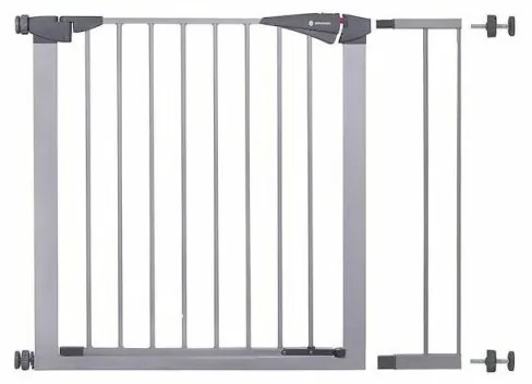 SPRINGOS Detská zábrana nastaviteľná 79-98 cm SPRINGOS BabyLock šedá