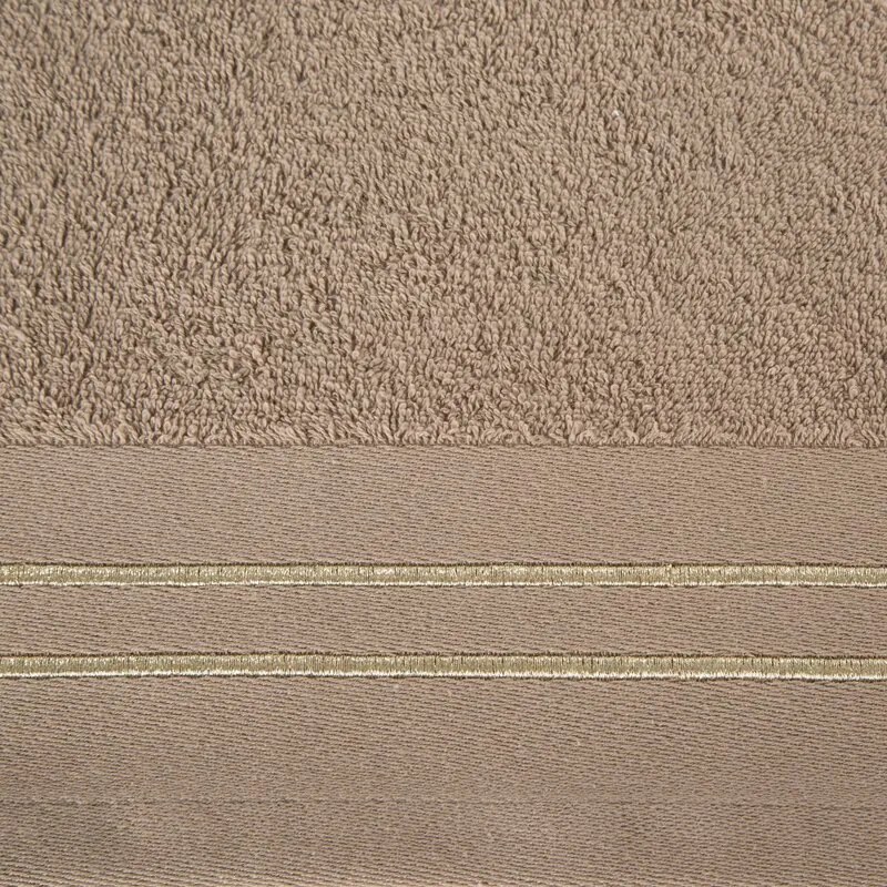 Dekorstudio Bavlnený uterák OLIVIA so zlatou výšivkou - béžový Rozmer uteráku: 50x90cm