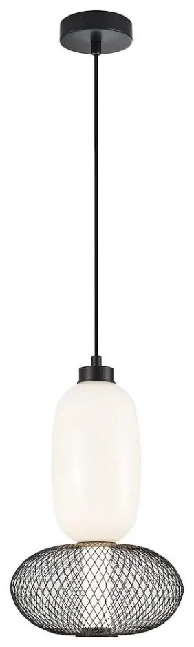 LED Luster na lanku ARAME LED/15W/230V pr. 22 cm čierna