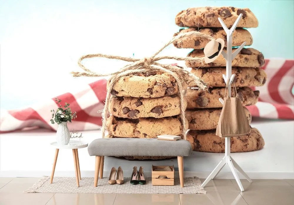 Samolepiaca fototapeta americké cookies sušienky - 375x250