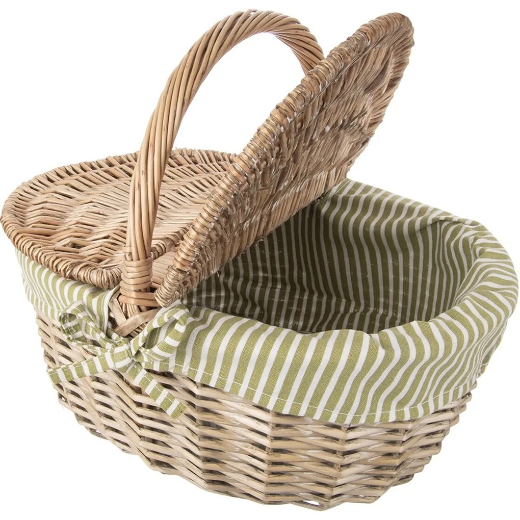 Orion Prútený piknikový kôš s vekom