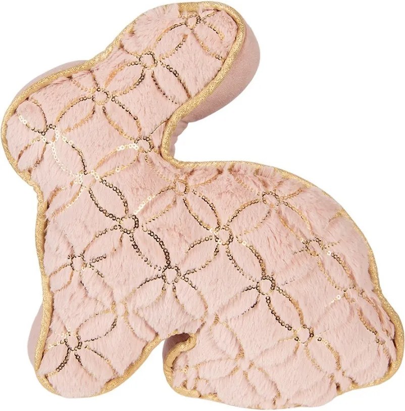 Door Stop Rabbit 29x10x27 Cm Pink Polyester - 29*10*27 cm