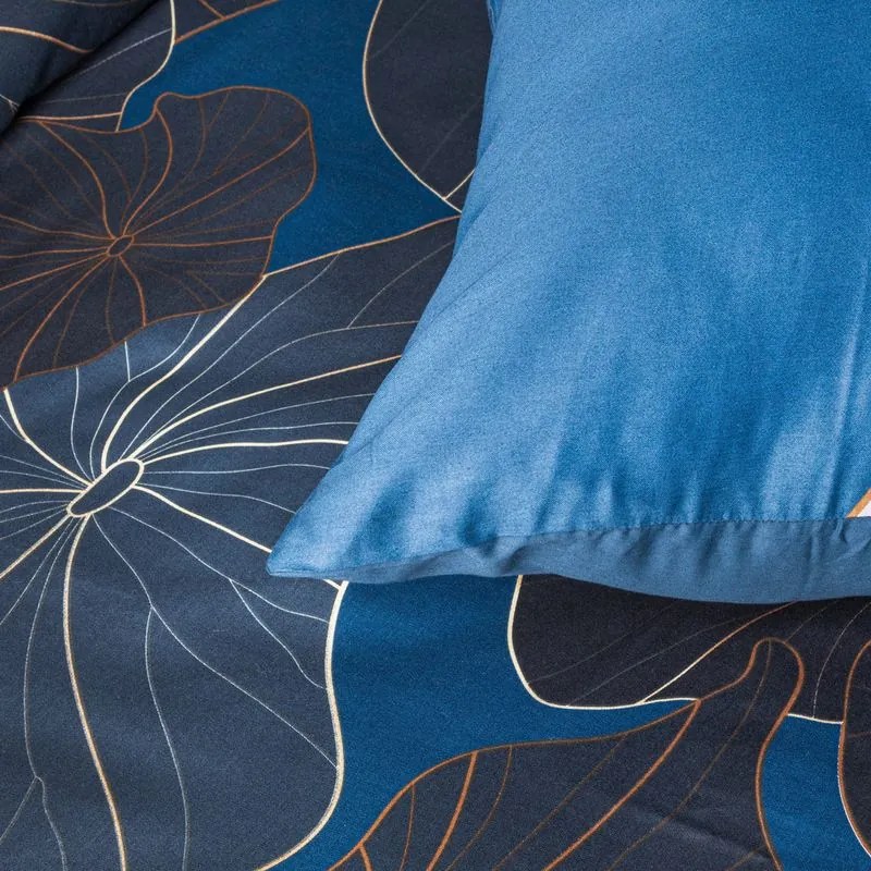EUROFIRANY Súprava posteľnej bielizne s potlačou z makosaténu 220 cm x 200 cm pestrofarebná makosatén 100% bavlna