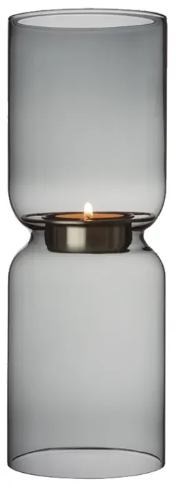 Svietnik Lantern, 25cm, tmavo sivý