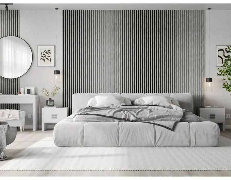 Mexen Lam-F, akustické stenové lamely 275 × 31,5 cm, filc 6 mm, dub ľadový, S105-275317-2812-061