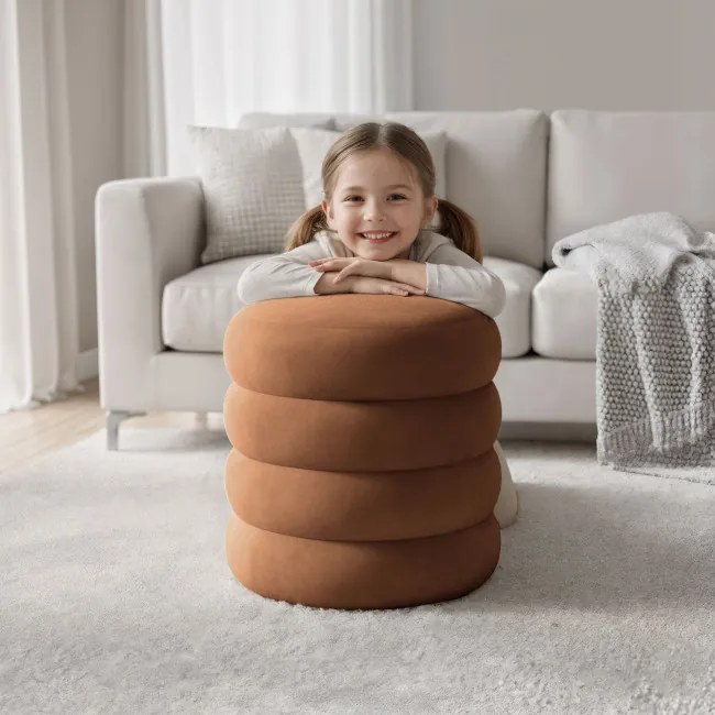 Taburetka SNUGGO tehlová