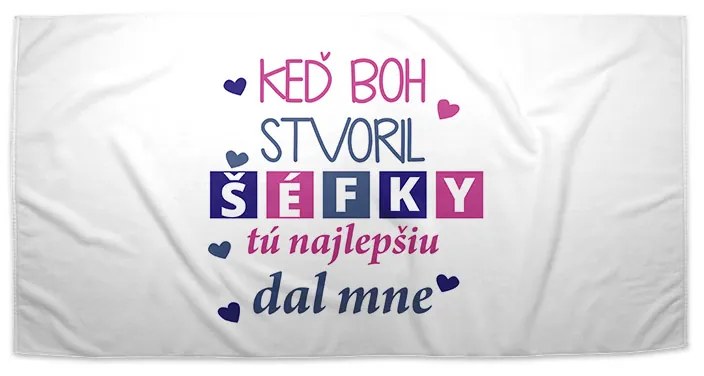 Sablio Uterák Keď Boh stvoril šéfky - 70x140 cm