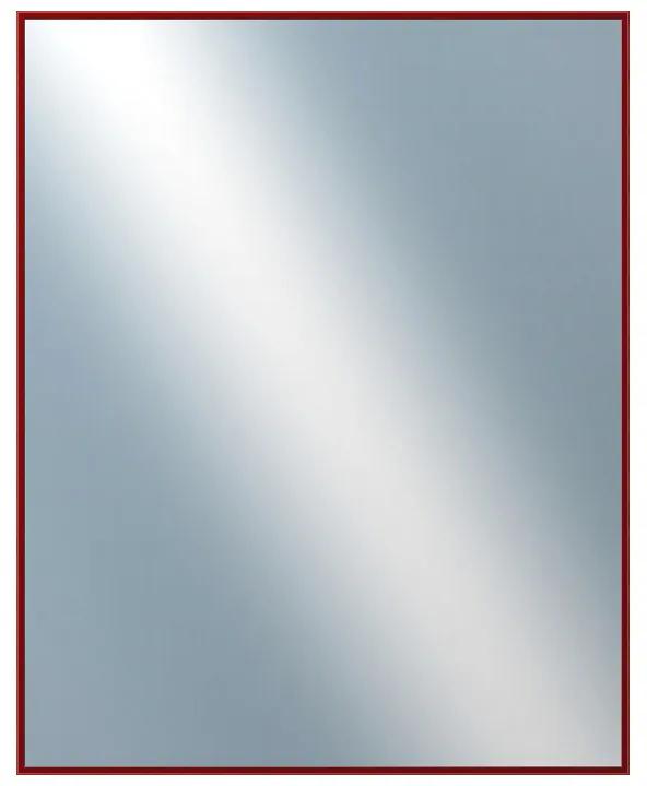 DANTIK - Zrkadlo v rámu, rozmer s rámom 80x100 cm z lišty Hliník vínová (7269209)