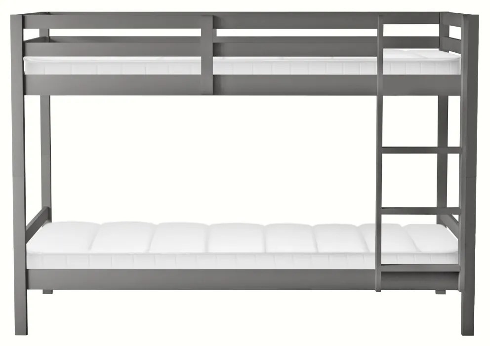 Detská poschodová posteľ 90 cm Invocato (sivá) (s roštom). Vlastná spoľahlivá doprava až k Vám domov. 1116362