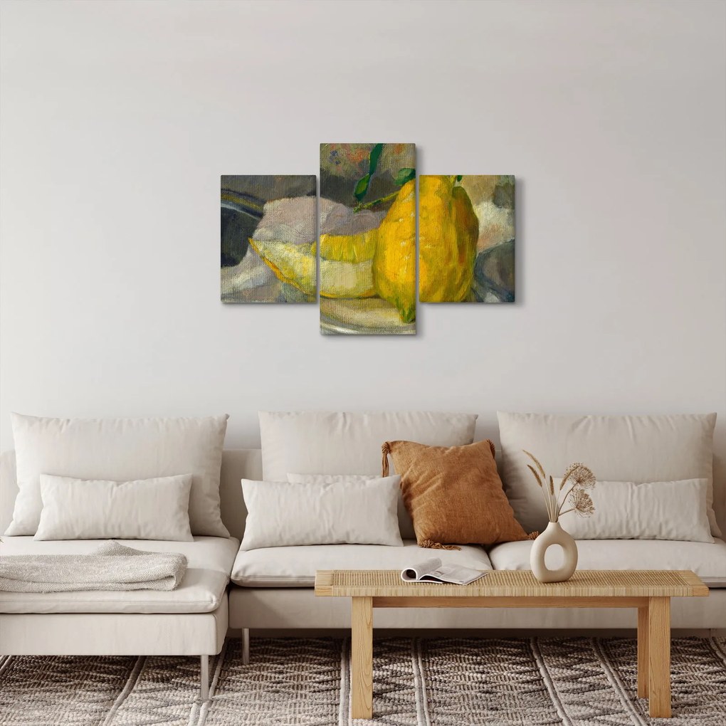 Obraz - French 19th Century, Melon and Lemon, reprodukcia (90x60 cm)