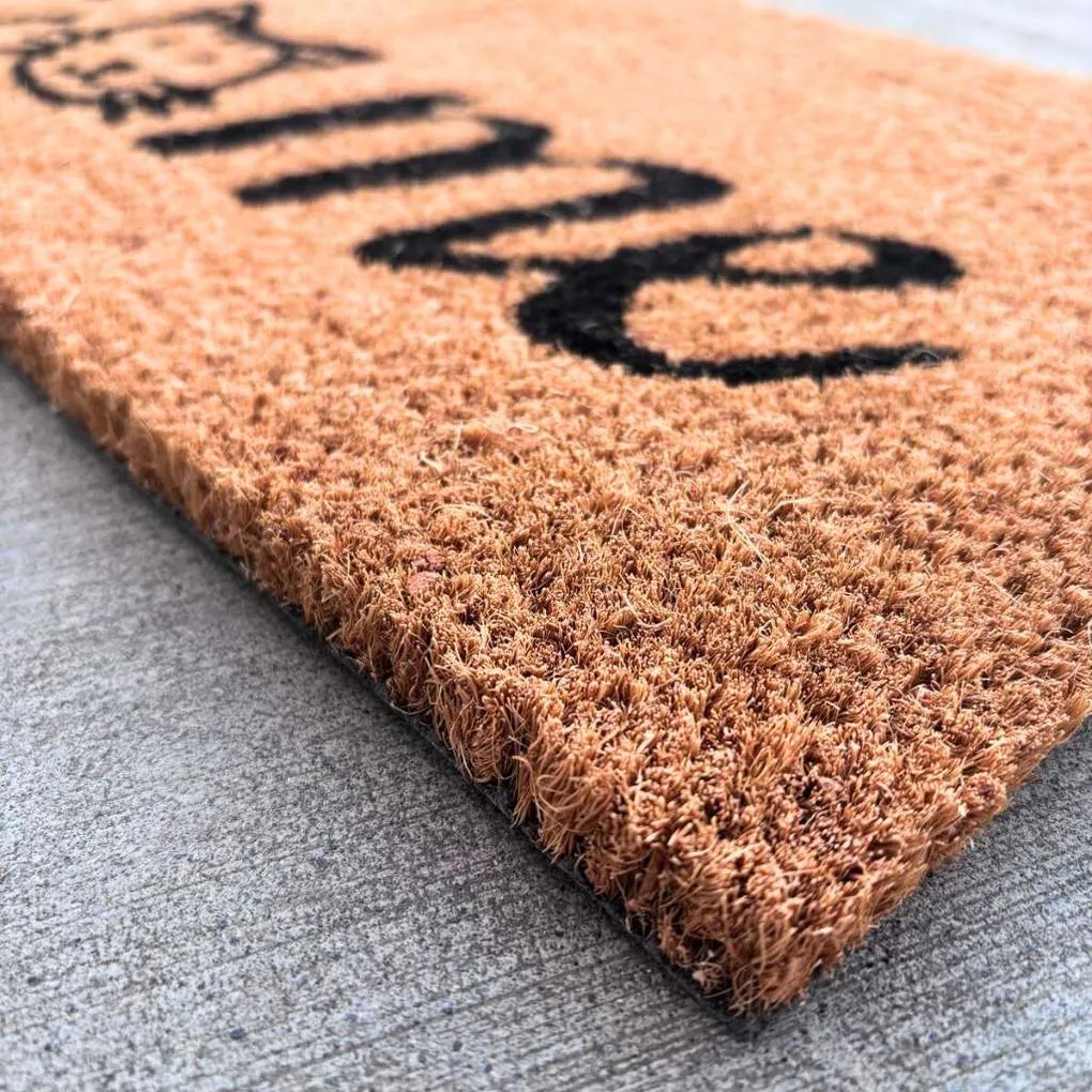 Home Elements Rohožka Welcome s mačacou hlavou