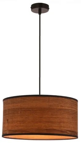 Luster na lanku LEGNO 1xE27/40W/230V pr. 30 cm hnedá